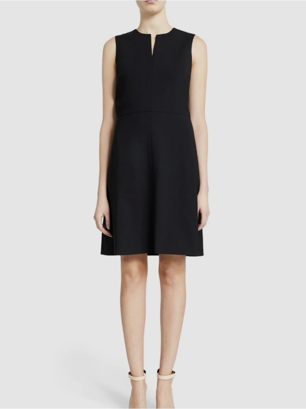 Theory Miyani Edition Wool Blend Dress Black Sz 6